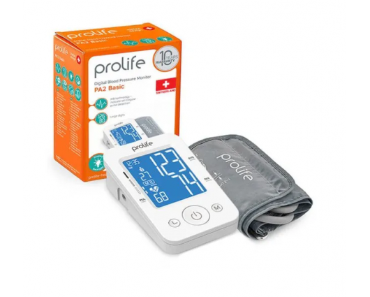 АПАРАТ ЗА КРЪВНО НАЛЯГАНЕ PROLIFE PA2 BASIC NEW PRO АВТОМАТИЧЕН / PROLIFE PA2 BASIC NEW PRO AUTOMATIC BlOOD PRESSURE MONITOR