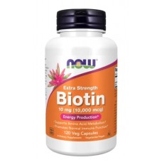NOW ВИТАМИН Б-7 БИОТИН 10000 МКГ - 120 капсули / BIOTIN (VITAMIN B-7) 10,000 mcg - 120 Capsules NOW ВИТАМИН Б-7 БИОТИН 10000 МКГ - 120 капсули / BIOTIN (VITAMIN B-7) 10,000 mcg - 120 Capsules