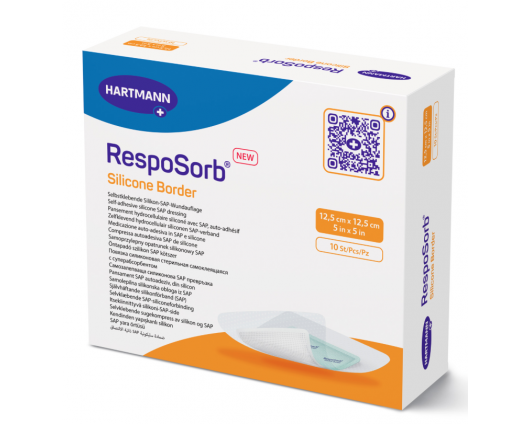РЕСПОСОРБ СИЛИКОН БОРДЪР ПРEВРЪЗКА 12,5/12,5СМ 10БРОЯ / RESPOSORB SILICONE BORDER