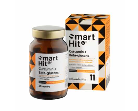 СМАРТХИТ IV КУРКУМИН + БЕТАГЛЮКАНИ 60 КАПСУЛИ / SMARTHIT