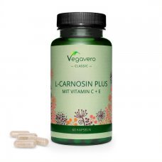 VEGAVERO L-Carnosine Plus Mit Vitamin C + E/ Л-Карнозин Плюс витамин С+ Е x 60 капсули VEGAVERO L-Carnosine Plus Mit Vitamin C + E/ Л-Карнозин Плюс витамин С+ Е x 60 капсули