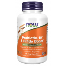 NOW Пробиотик-10™ + Bifido Boost 90 веган капсули / Probiotic-10™ + Bifido Boost 90 Vegetarian Capsules NOW Пробиотик-10™ + Bifido Boost 90 веган капсули / Probiotic-10™ + Bifido Boost 90 Vegetarian Capsules