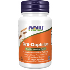 NOW Пробиотик GR 8 Dophilus 60 Капсули / GR 8 Dophilus 60 Capsules NOW Пробиотик GR 8 Dophilus 60 Капсули / GR 8 Dophilus 60 Capsules