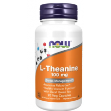 NOW Л-Теанин 100 мг 90 Капсули / L-Theanine 100 mg 90 Capsules NOW Л-Теанин 100 мг 90 Капсули / L-Theanine 100 mg 90 Capsules