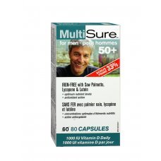 Multi Sure Мултивитамини за Мъже 50+ х 80 капсули