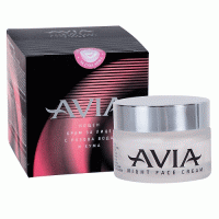 АВИА Подхранващ Нощен крем с хума и розова вода 30мл/ AVIA Night Face Cream