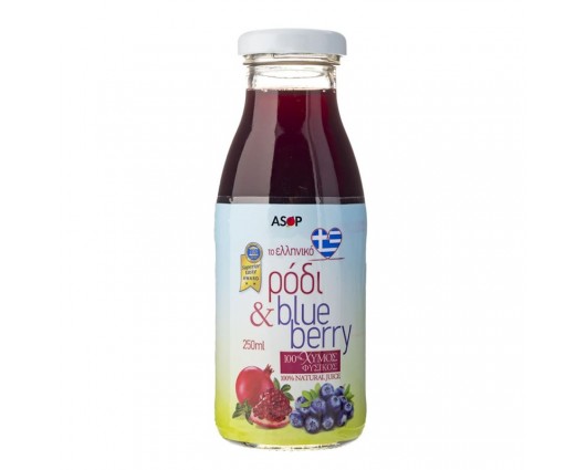 Сок от нар и синя боровинка 250 ml / Natural Pomegranate blueberry Juice