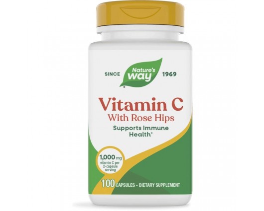 Нейчърс Уей  - Витамин С и шипка, 500 mg100 капсули , Nature’s Way  Vitamin C with Rose Hips