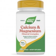 Нейчърс Уей - Калций и магнезий, 250 mg 100 капсули , Nature’s Way Calcium and Magnesium Нейчърс Уей - Калций и магнезий, 250 mg 100 капсули , Nature’s Way Calcium and Magnesium