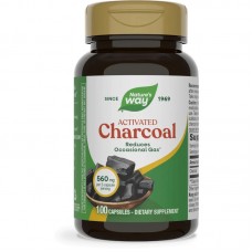 Нейчърс Уей - Активен въглен, 280 mg 100 капсули , Nature’s Way Activated Charcoal Нейчърс Уей - Активен въглен, 280 mg 100 капсули , Nature’s Way Activated Charcoal
