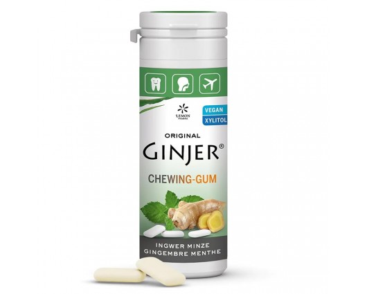 Джинджифилови дъвки с Мента , 20 дъвки, 30 g / Ginger® Chewing gum Ingwer Minze