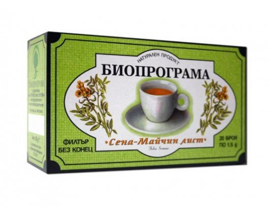 ЧАЙ СЕНА 20 филтърни пакетчета, БИОПРОГРАМА