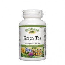 Нейчъръл Факторс -Зелен чай 300 mg 60 капсули, Natural Factors - Green Tea Нейчъръл Факторс -Зелен чай 300 mg 60 капсули, Natural Factors - Green Tea