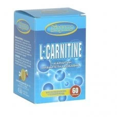 БИОГЕЙМ Л-КАРНИТИН, BIOGAME L-CARNITINE, за намаляване на теглото и изгаряне на мазнини, 60 капсули х 500 мг