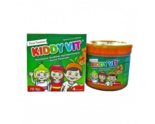 КИДИ ВИТ желирани бонбони 70  броя / KIDDY VIT