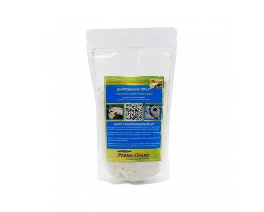 ДИАТОМИЧНА ПРЪСТ ПЕРМА - ГАРД 250гр 50 дневни дози / PERMA - GUARD FOSSIL SHELL FLOUR