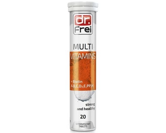 DR. FREI МУЛТИВИНТАМИН С БИОТИН 20 ЕФЕРВЕСЦЕНТНИ ТАБЛЕТКИ / MULTIVITAMINS