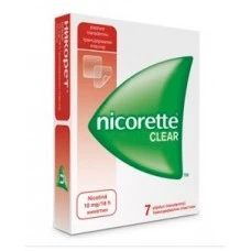НИКОРЕТ КЛИЪР 10МГ/16ЧАСА 7 броя / NICORETTE CLEAR НИКОРЕТ КЛИЪР 10МГ/16ЧАСА 7 броя / NICORETTE CLEAR