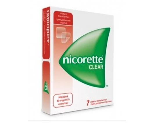 НИКОРЕТ КЛИЪР 10МГ/16ЧАСА  7 броя / NICORETTE CLEAR