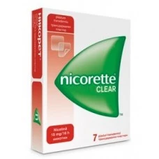 НИКОРЕТ КЛИЪР 15МГ/16ЧАСА 7 броя / NICORETTE CLEAR НИКОРЕТ КЛИЪР 15МГ/16ЧАСА 7 броя / NICORETTE CLEAR