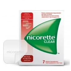 НИКОРЕТ КЛИЪР 25МГ/16ЧАСА 7 броя / NICORETTE CLEAR НИКОРЕТ КЛИЪР 25МГ/16ЧАСА 7 броя / NICORETTE CLEAR