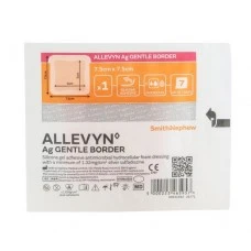 АЛЕВИН AG GENTLE BORDER превръзка 7.5см/7.5см БРОЙ / ALLEVYN АЛЕВИН AG GENTLE BORDER превръзка 7.5см/7.5см БРОЙ / ALLEVYN