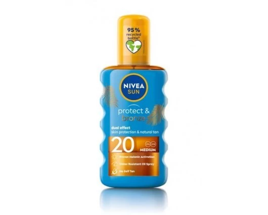 НИВЕА SUN PROTECT&BRONZE SPF20 олио спрей 200мл. / NIVEA SUN PROTECT&BRONZE