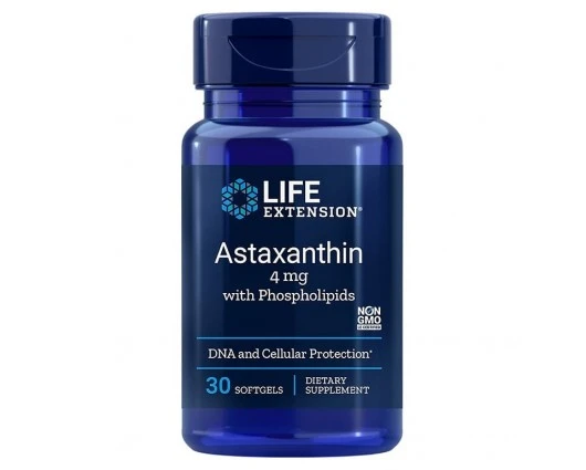 Астаксантин 4 mg + Фосфолипиди 30 софтгел капсули / Astaxanthin with phosphpolipids