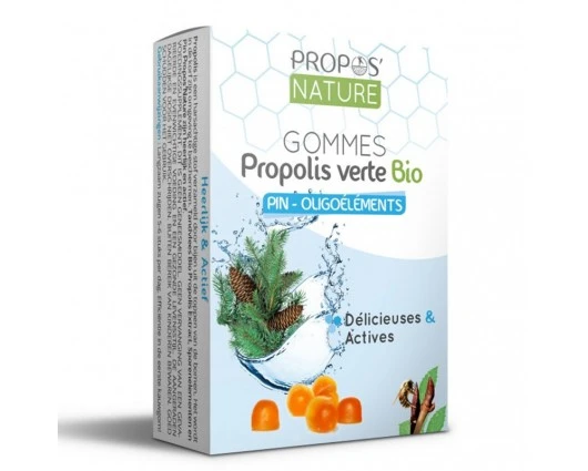 Зелен прополис с микроелементи и масло от бор 40 g желирани таблетки / Gommes Propolis Verte Oligoéléments/Pin - Sans Sucres