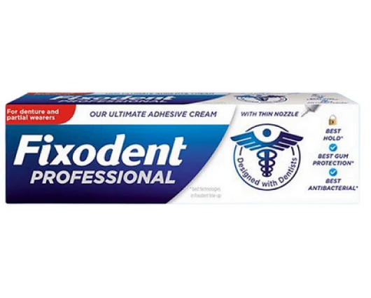 ФИКСОДЕНТ PROFESSIONAL фиксиращ крем протези 40г. / FIXODENT
