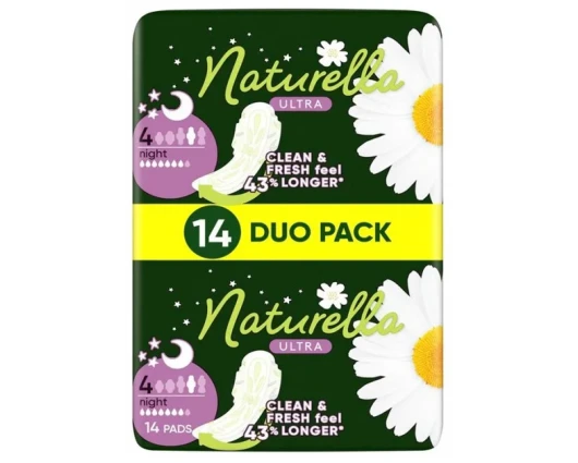 ДАМСКИ ПРЕВРЪЗКИ NATURELLA УЛТРА НАЙТ ДУО 14 броя / ULTRA NIGHT